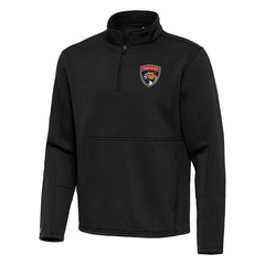 NHL Black Florida Panthers Antigua Twist Quarter-Zip Pullover Jacket
