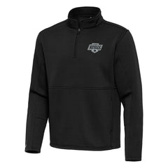 NHL Black Los Angeles Kings Antigua Twist Quarter-Zip Pullover Jacket
