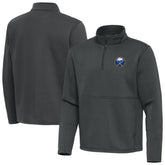 NHL Pewter Buffalo Sabres Antigua Twist Quarter-Zip Pullover Jacket
