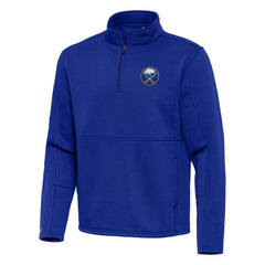 NHL Royal Buffalo Sabres Antigua Twist Quarter-Zip Pullover Jacket