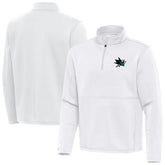 NHL White San Jose Sharks Antigua Twist Quarter-Zip Pullover Jacket