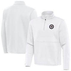 NHL White Winnipeg Jets Antigua Twist Quarter-Zip Pullover Jacket