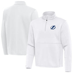 NHL White Tampa Bay Lightning Antigua Twist Quarter-Zip Pullover Jacket