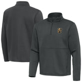NHL Pewter Vegas Golden Knights Antigua Twist Quarter-Zip Pullover Jacket