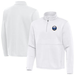 NHL White Buffalo Sabres Antigua Twist Quarter-Zip Pullover Jacket