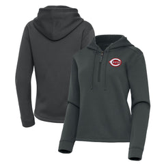 MLB Cincinnati Reds Antigua Women's Contemporary Quarter-Zip Hoodie
