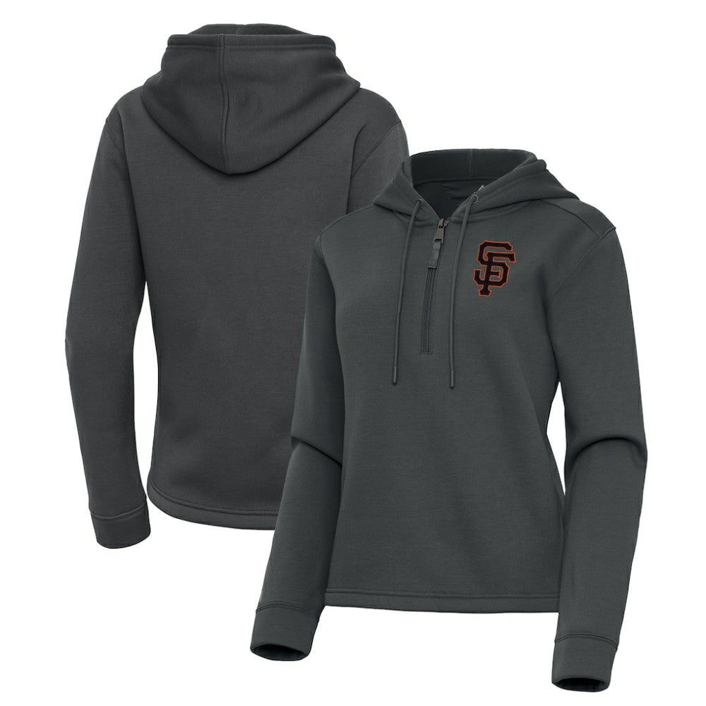 MLB San Francisco Giants Antigua Women's Contemporary Quarter-Zip Hoodie