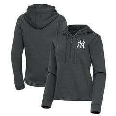 MLB New York Yankees Antigua Women's Contemporary Quarter-Zip Hoodie