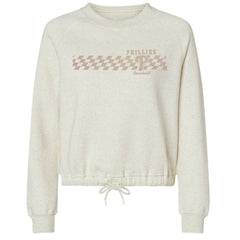 MLB Philadelphia Phillies Soft as a Grape Women's Tonal Checkered Sweatshirt