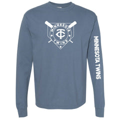 MLB Minnesota Twins Soft as a Grape Women's Pigment Dye Long Sleeve T-Shirt