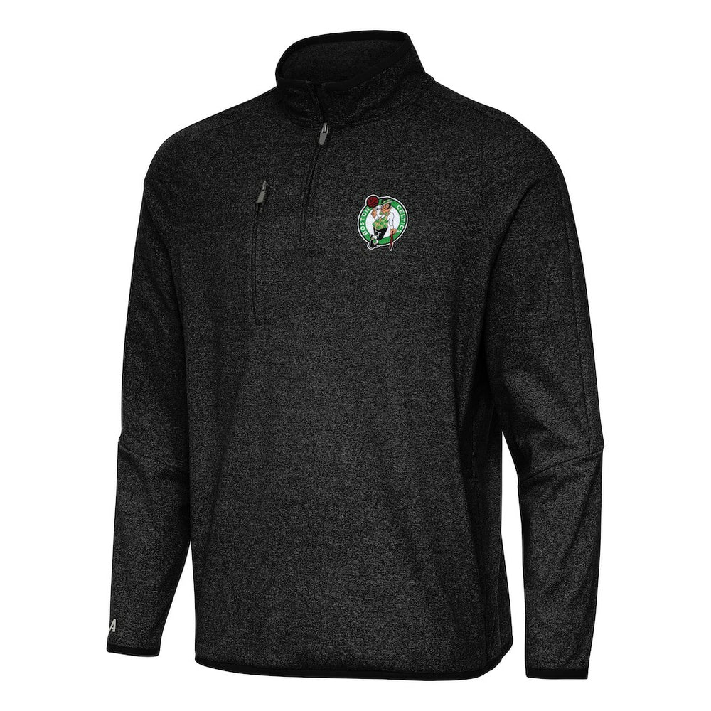 NBA Boston Celtics Antigua Certain Quarter-Zip Tri-Blend Sweatshirt