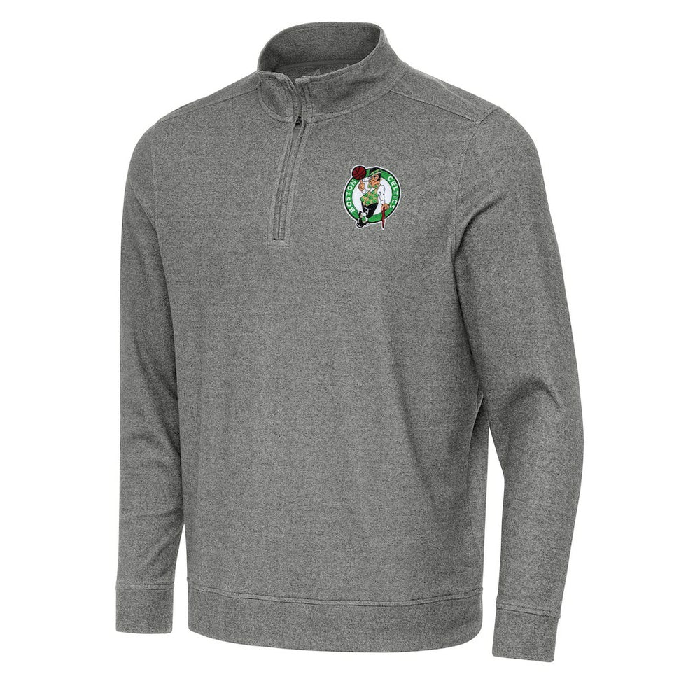 NBA Boston Celtics Antigua Subtle Quarter-Zip Sweatshirt