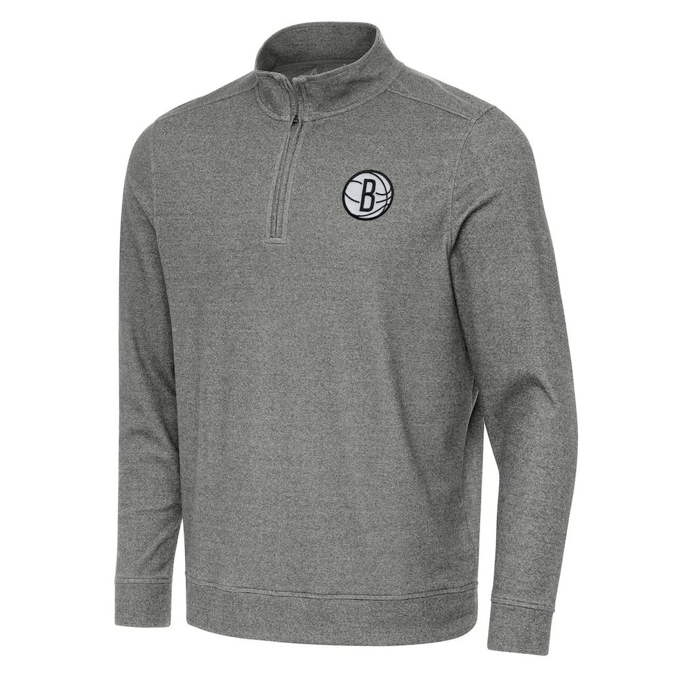 NBA Brooklyn Nets Antigua Subtle Quarter-Zip Sweatshirt