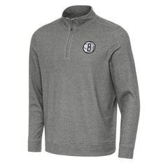 NBA Brooklyn Nets Antigua Subtle Quarter-Zip Sweatshirt