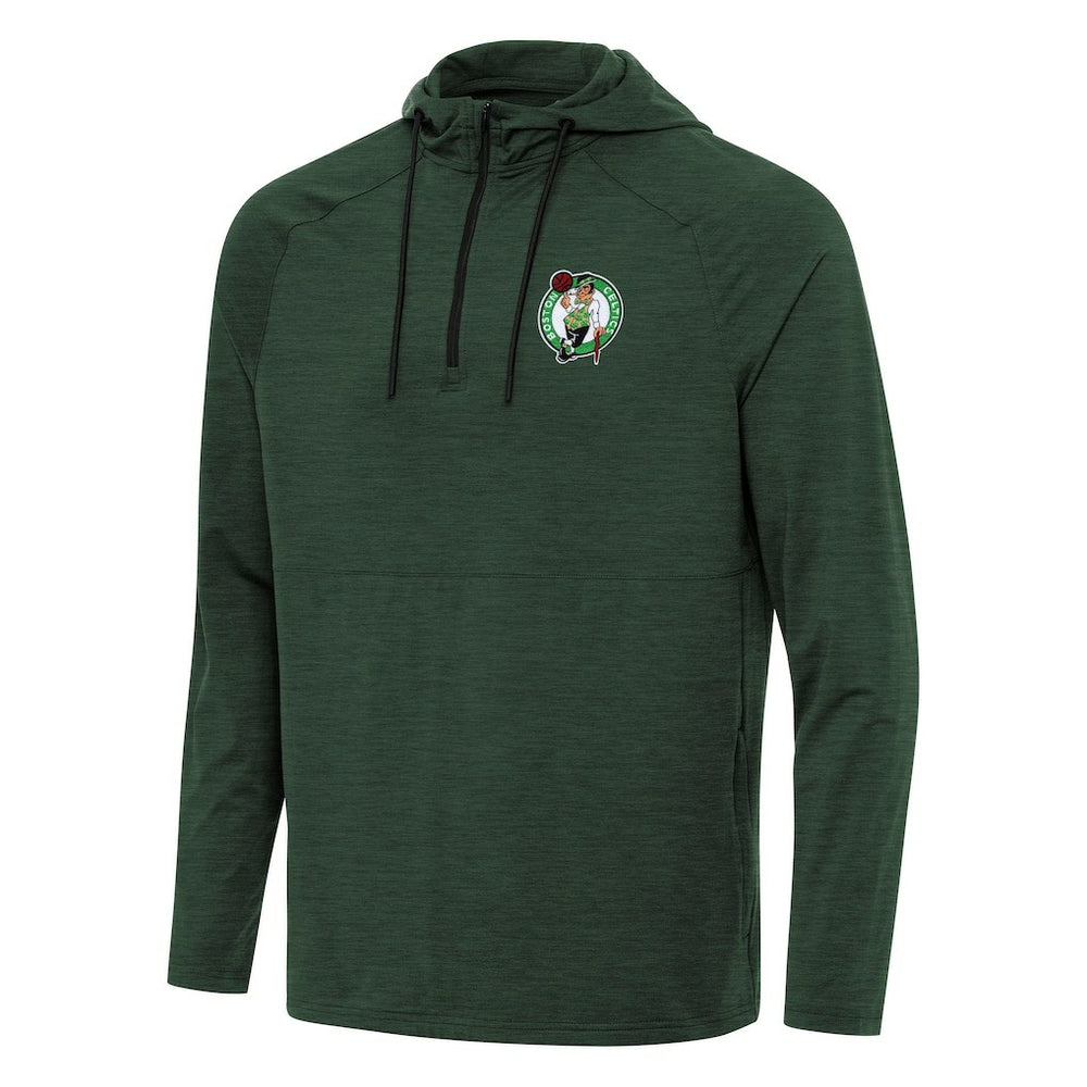 NBA Boston Celtics Antigua Spikes Raglan Quarter-Zip Hoodie