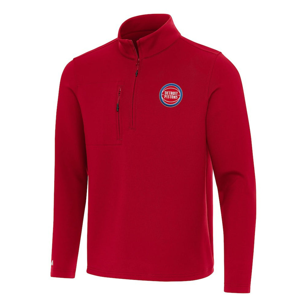 NBA Detroit Pistons Antigua Insider Quarter-Zip Top sale