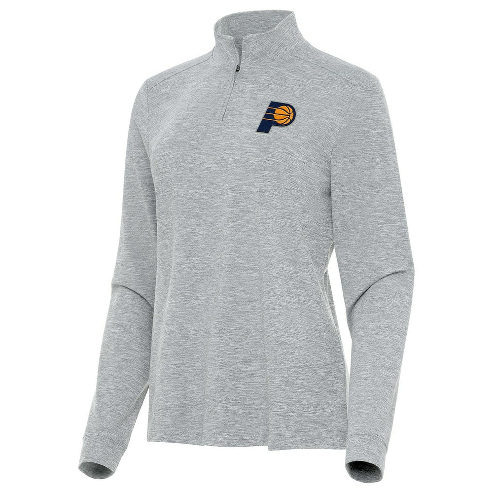 NBA Indiana Pacers Antigua Women's Mentor Quarter-Zip Mock Long Sleeve Top