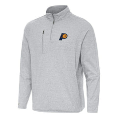 NBA Indiana Pacers Antigua Certain Quarter-Zip Tri-Blend Sweatshirt