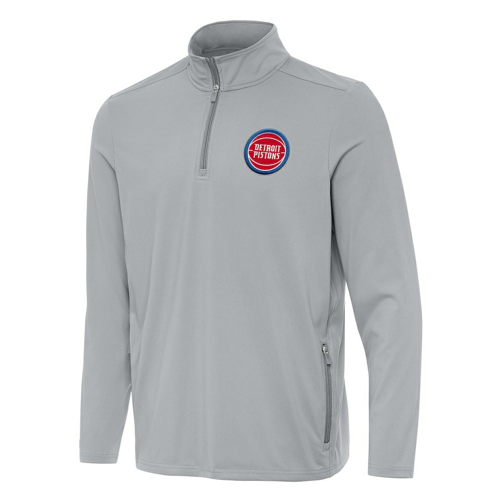 NBA Detroit Pistons Antigua Perilous Quarter-Zip Sweatshirt sale