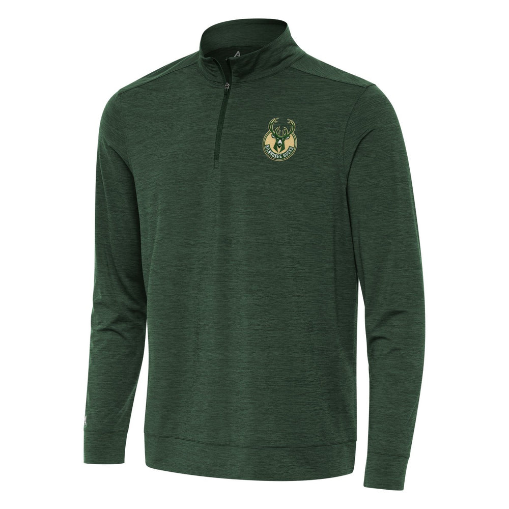 NBA Milwaukee Bucks Antigua Bright Quarter-Zip Top