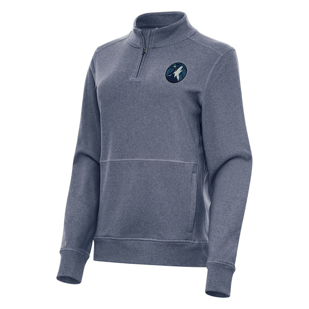 NBA Minnesota Timberwolves Antigua Women's Crush Quarter-Zip Fleece Sweatshirt