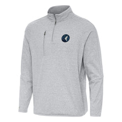 NBA Minnesota Timberwolves Antigua Certain Quarter-Zip Tri-Blend Sweatshirt