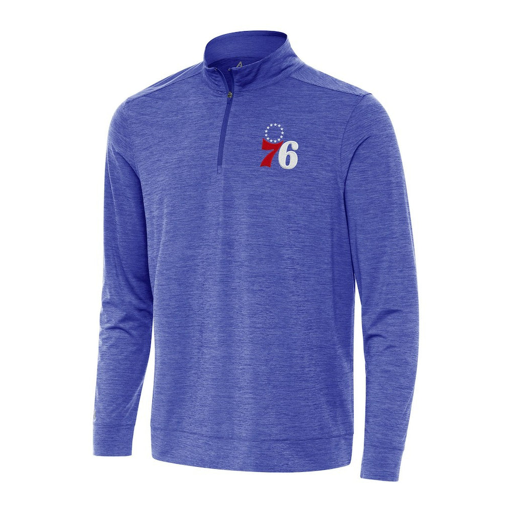 NBA Philadelphia 76ers Antigua Bright Quarter-Zip Top