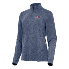 NBA Oklahoma City Thunder Antigua Women's Mentor Quarter-Zip Mock Long Sleeve Top