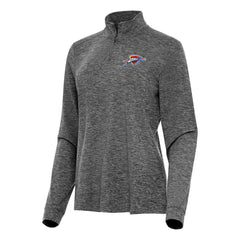 NBA Oklahoma City Thunder Antigua Women's Mentor Quarter-Zip Mock Long Sleeve Top