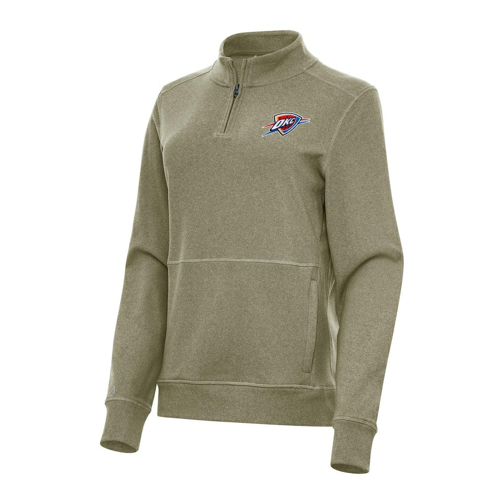 NBA Oklahoma City Thunder Antigua Women's Crush Quarter-Zip Fleece Sweatshirt