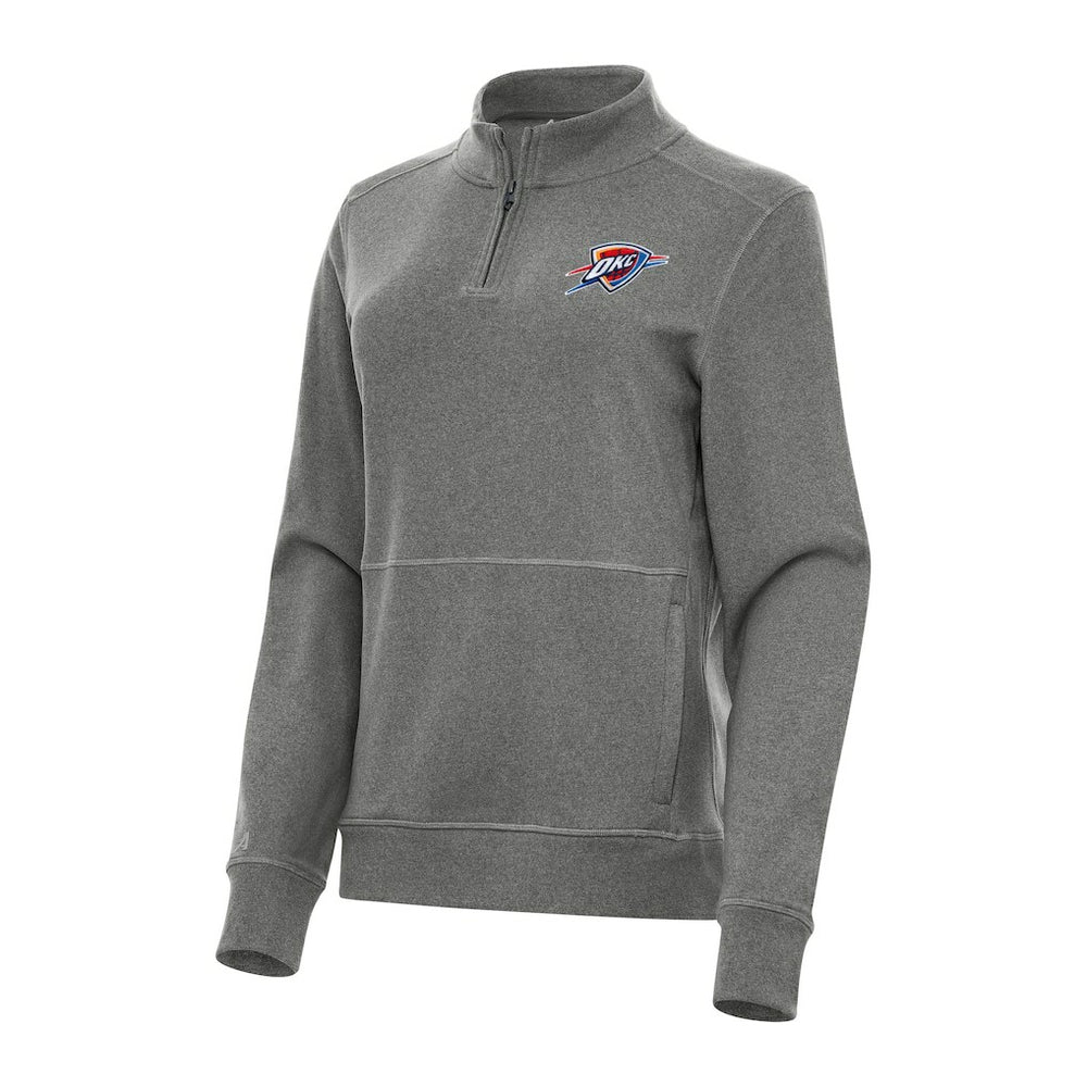 NBA Oklahoma City Thunder Antigua Women's Crush Quarter-Zip Fleece Sweatshirt