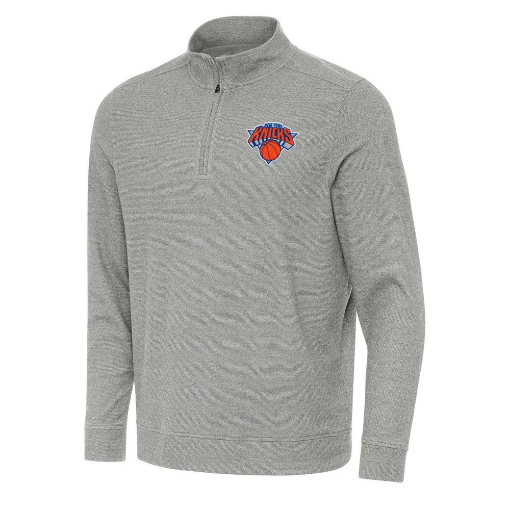 NBA New York Knicks Antigua Subtle Quarter-Zip Sweatshirt