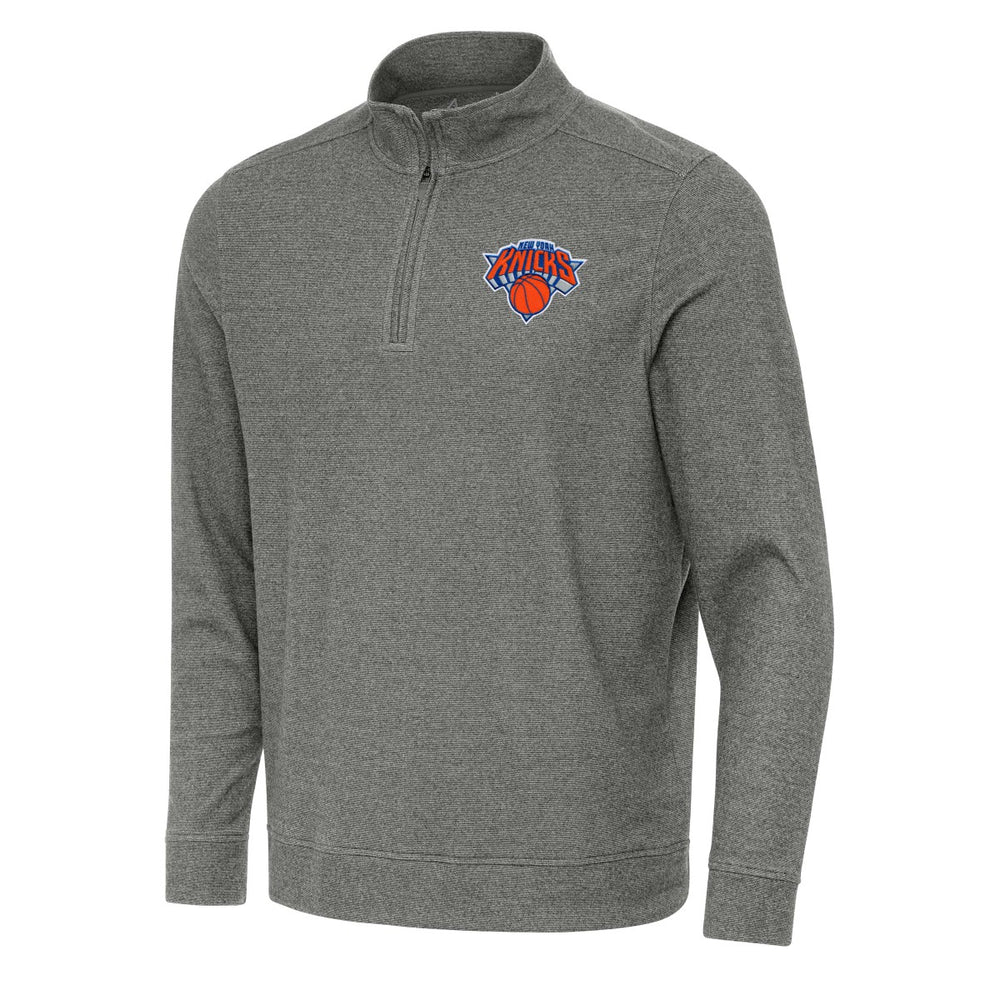 NBA New York Knicks Antigua Subtle Quarter-Zip Sweatshirt