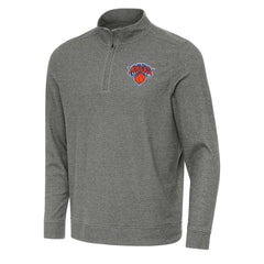 NBA New York Knicks Antigua Subtle Quarter-Zip Sweatshirt