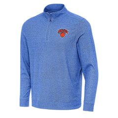 NBA New York Knicks Antigua Subtle Quarter-Zip Sweatshirt