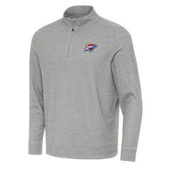 NBA Oklahoma City Thunder Antigua Subtle Quarter-Zip Sweatshirt