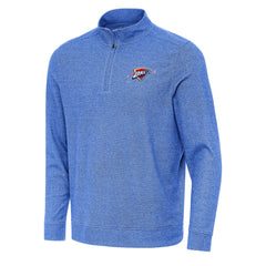 NBA Oklahoma City Thunder Antigua Subtle Quarter-Zip Sweatshirt