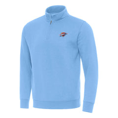 NBA Oklahoma City Thunder Antigua Victory Quarter-Zip Mock Sweatshirt