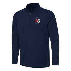 NBA Philadelphia 76ers Antigua Reprocess Quarter-Zip Top