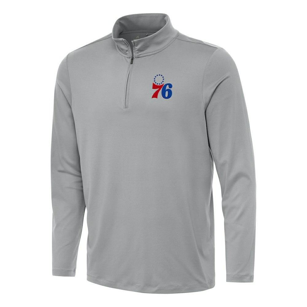 NBA Philadelphia 76ers Antigua Reprocess Quarter-Zip Top