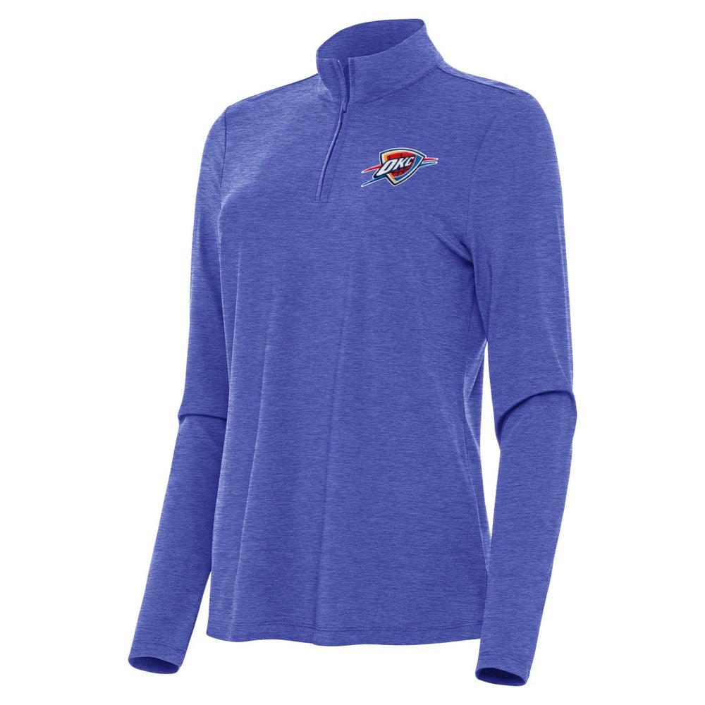 NBA Oklahoma City Thunder Antigua Women's Bright Quarter-Zip Top
