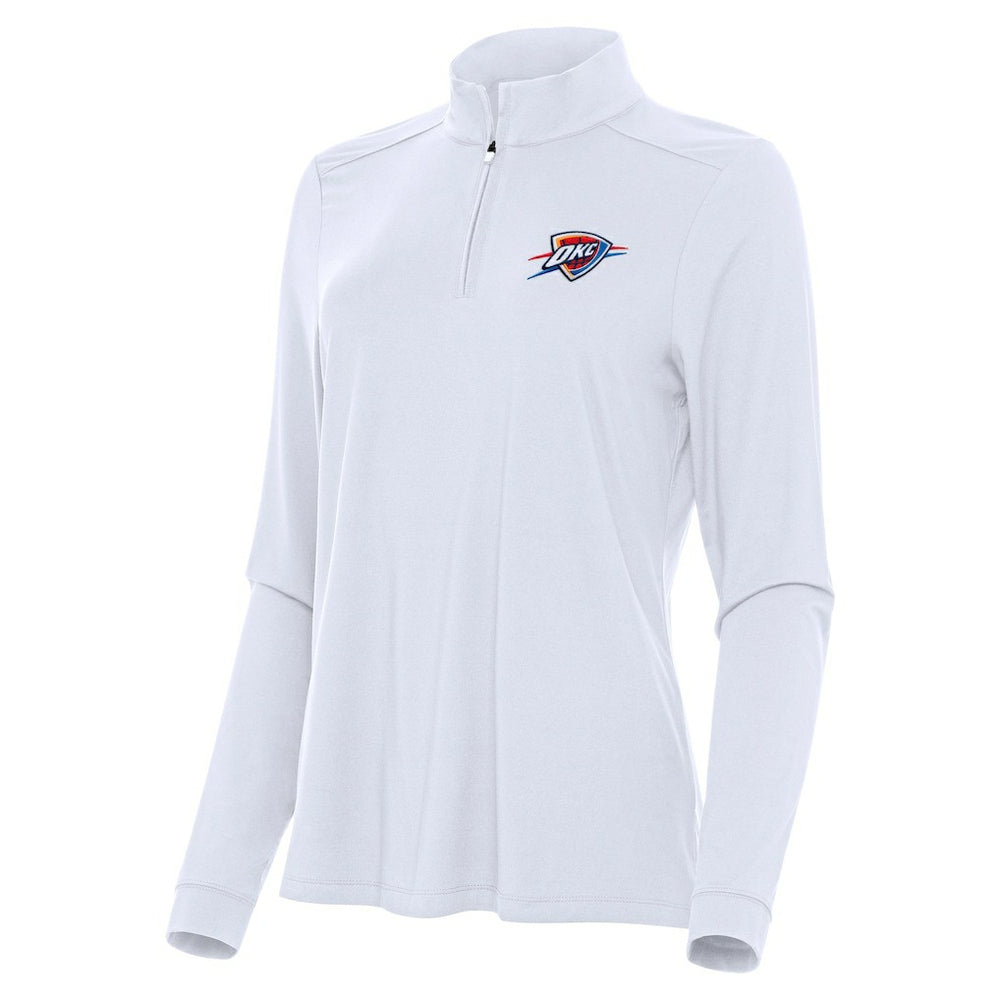 NBA Oklahoma City Thunder Antigua Women's Intent Quarter-Zip Top sale