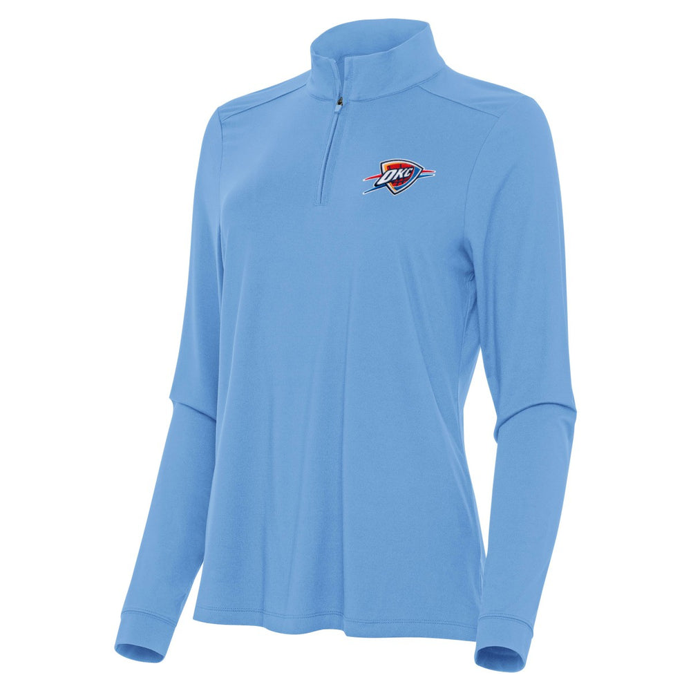 NBA Oklahoma City Thunder Antigua Women's Intent Quarter-Zip Top