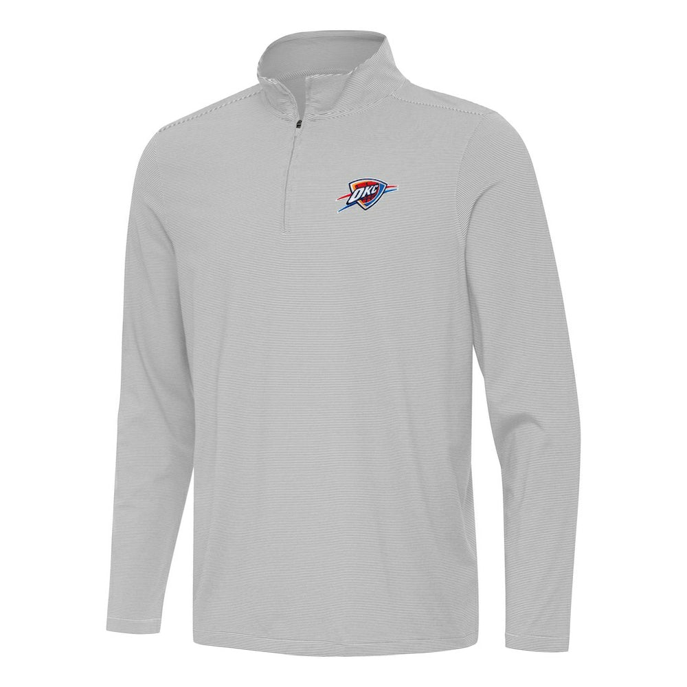 NBA Oklahoma City Thunder Antigua Twine Quarter-Zip Top