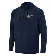 NBA Oklahoma City Thunder Antigua Spikes Raglan Quarter-Zip Hoodie
