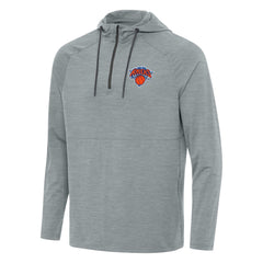 NBA New York Knicks Antigua Spikes Raglan Quarter-Zip Hoodie