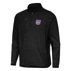 NBA Sacramento Kings Antigua Certain Quarter-Zip Tri-Blend Sweatshirt