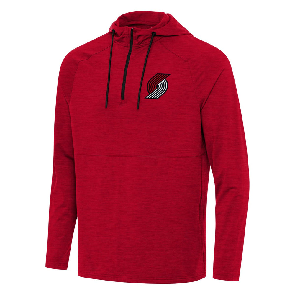 NBA Portland Trail Blazers Antigua Spikes Raglan Quarter-Zip Hoodie