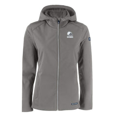 Cutter & Buck Women's Evoke Eco Softshell Recycled Full-Zip Hoodie Jacket - Cleveland Browns