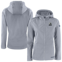 Cutter & Buck Women's Evoke Eco Softshell Recycled Full-Zip Hoodie Jacket - Cleveland Browns